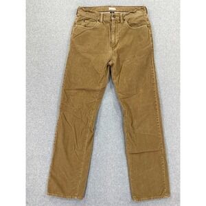 J Crew Corduroy Pants Mens 32x34 (Fits 31x33) Brown Vintage Cord Straight Leg